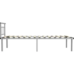 Rama łóżka Szary 100 x 200 cm Metal vidaXL
