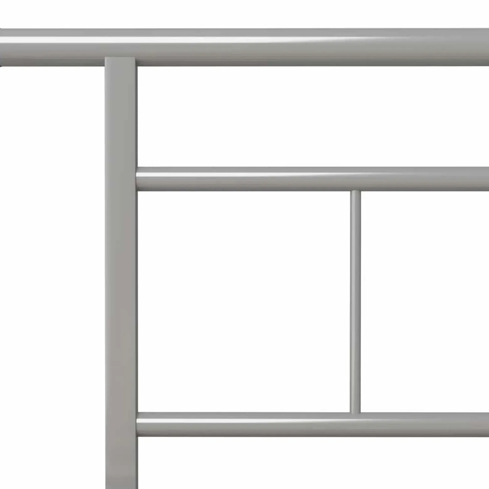 Rama łóżka Szary 100 x 200 cm Metal vidaXL