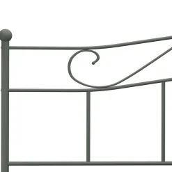 Rama łóżka Szary 180 x 200 cm Metal vidaXL