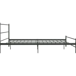 Rama łóżka Szary 200 x 200 cm Metal vidaXL