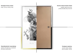 Ramka na zdjęcia plakat fotoramka nowoczesna Złota 22x32