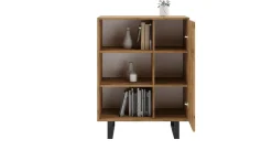 Regał Fondi loft - dąb craft złoty