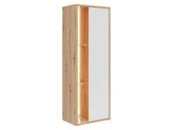 Regał Gap 47 cm z drzwiami i 3 półkami dąb artisan/biały