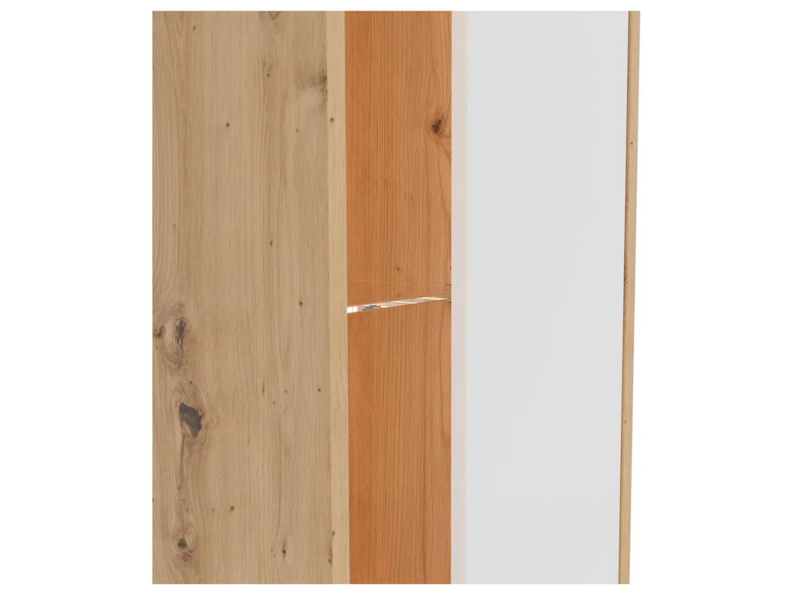 Regał Gap 47 cm z drzwiami i 3 półkami dąb artisan/biały