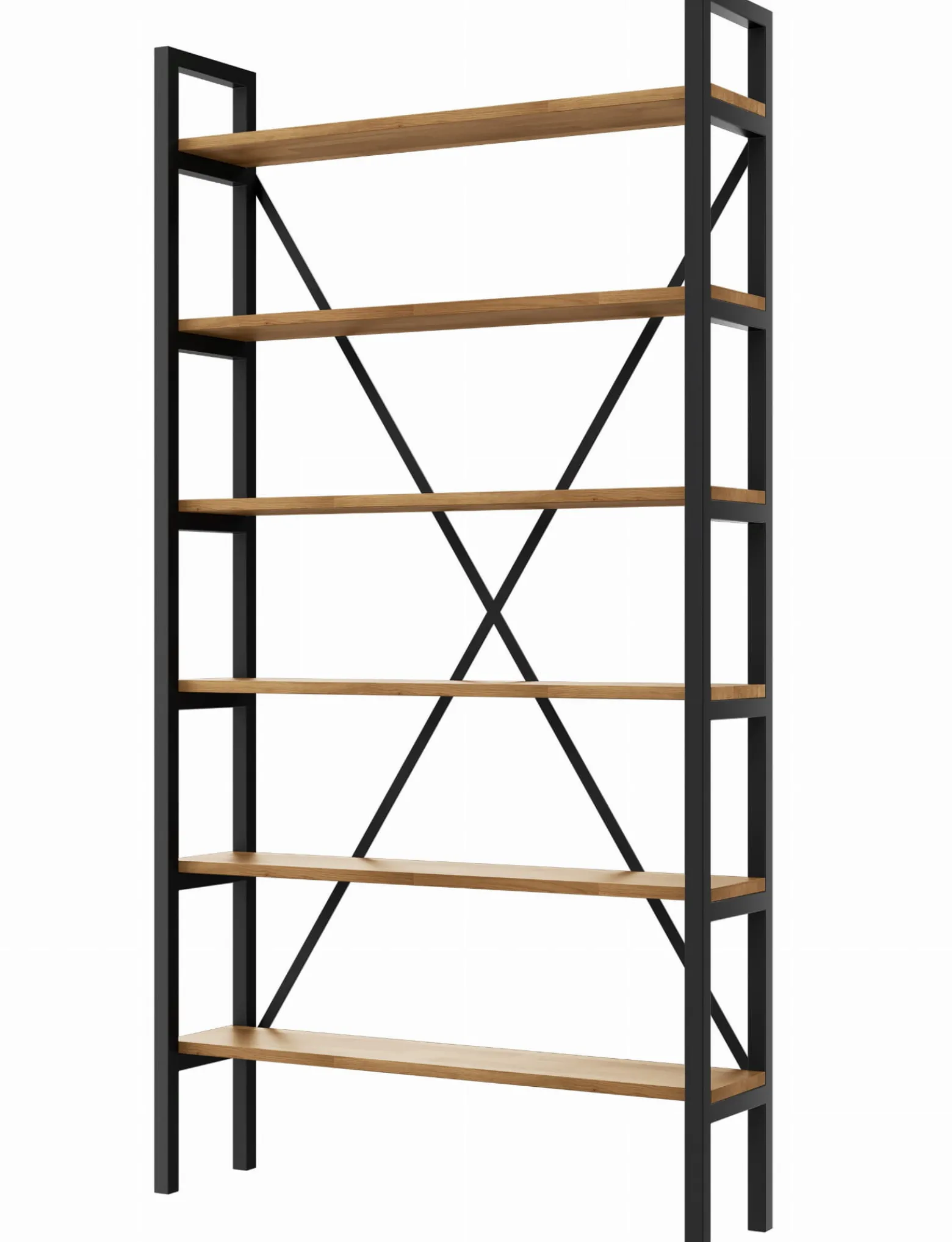Regał Medium Industrial Loft na książki D6 190x60x20 cm