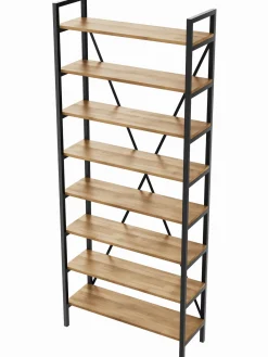 Regał Medium Industrial Loft na książki D8 245x60x30 cm