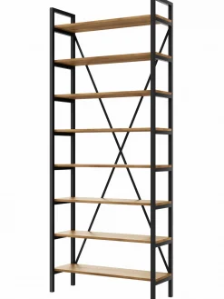 Regał Medium Industrial Loft na książki D8 245x60x30 cm
