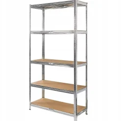 Regał Metalowy Magazynowy 205X100X40 Cm 2W1 5 Półek Garażowy 875Kg Mega-M