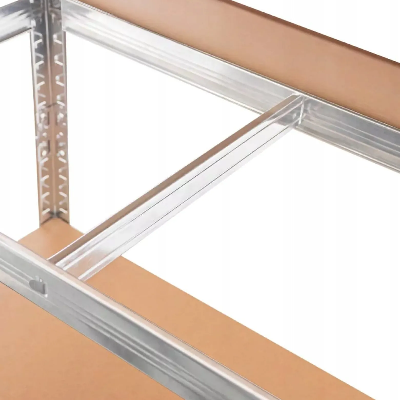 Regał Metalowy Magazynowy 205X100X40 Cm 2W1 5 Półek Garażowy 875Kg Mega-M