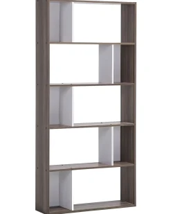 Regał 5 półek 174x83 cm ciemne drewno