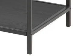 Regał Seaford 77 cm z półkami czarny