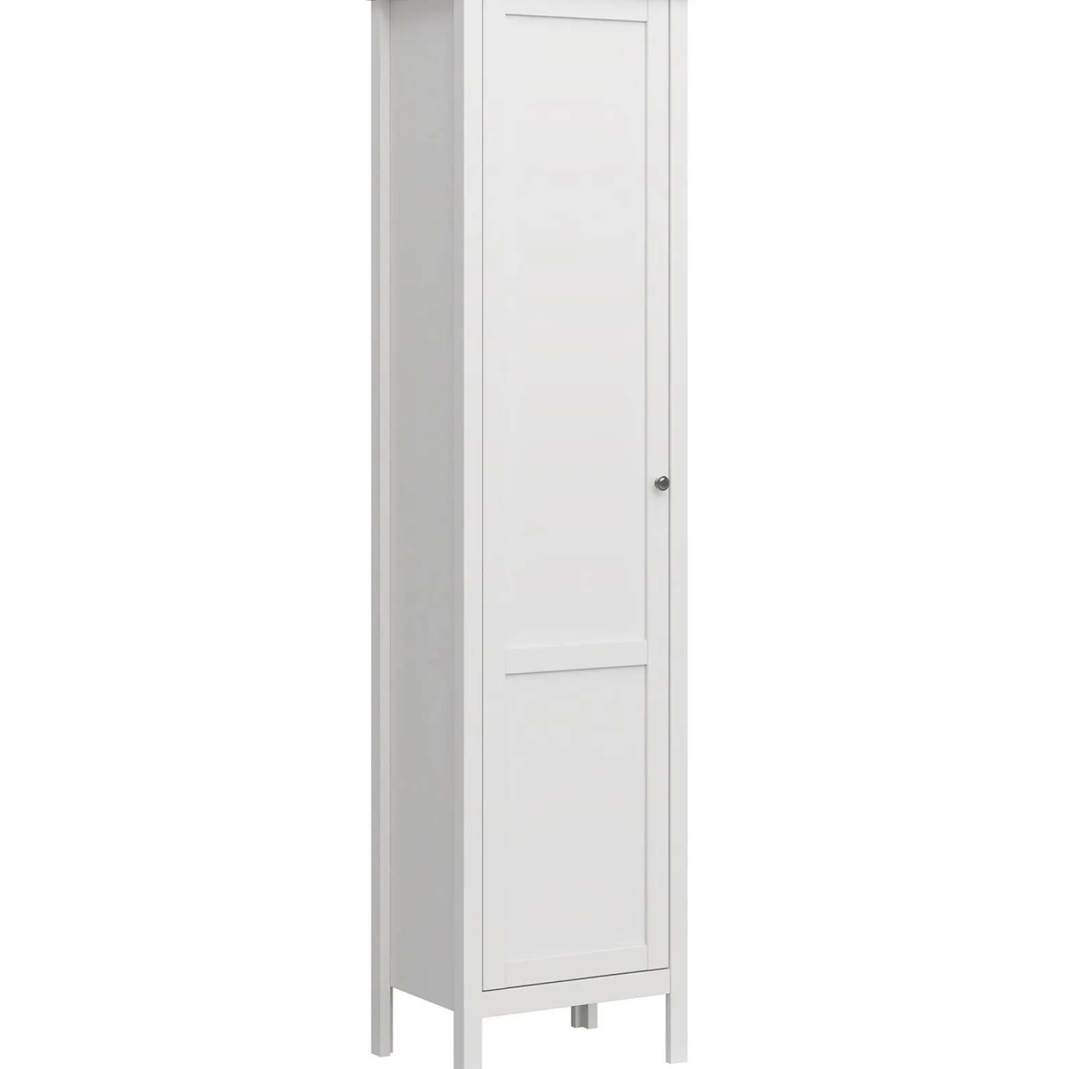 Regał z Półkami do Salonu AZURA 50 cm Biały Skandynawski
