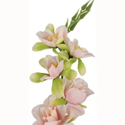 Roślina Sztuczna Gałązka Orchidei Różowa Kwiat Sztuczny Jak Żywy 75 Cm
