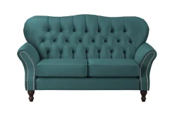 Ropez Chesterfield Jersey sofa 2os. pikowana welur zielony
