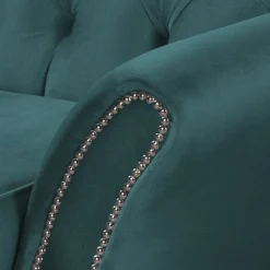 Ropez Chesterfield Jersey sofa 2os. pikowana welur zielony