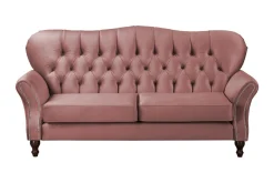 Ropez Chesterfield Jersey sofa 3os. pikowana welur różowy
