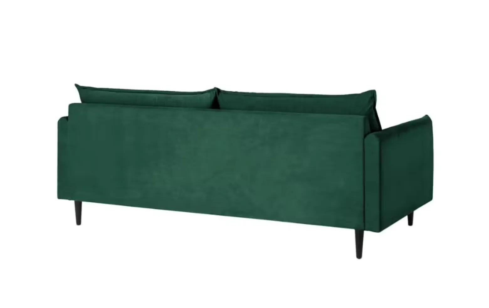 Ropez Juli sofa 3 osobowa wysokie nogi tkanina welur zielony