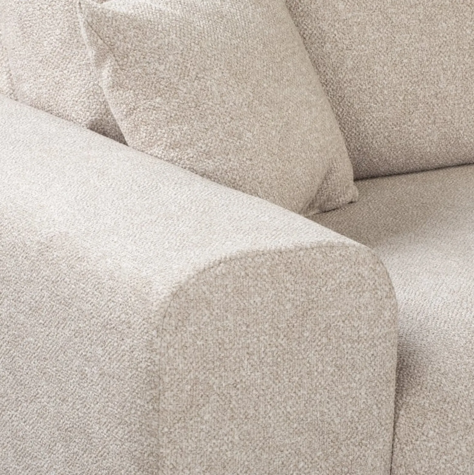 Ropez Justin sofa 3 bez funkcji tkanina plusz beżowy Blur 2