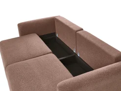 Rozkładana sofa 3 osobowa z funkcją spania brązowa
