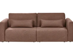 Rozkładana sofa 3 osobowa z funkcją spania brązowa