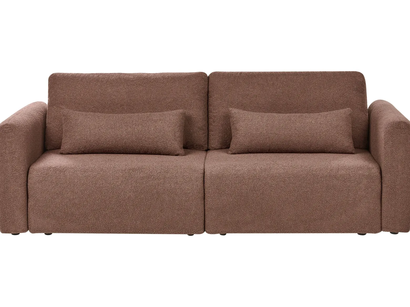 Rozkładana sofa 3 osobowa z funkcją spania brązowa