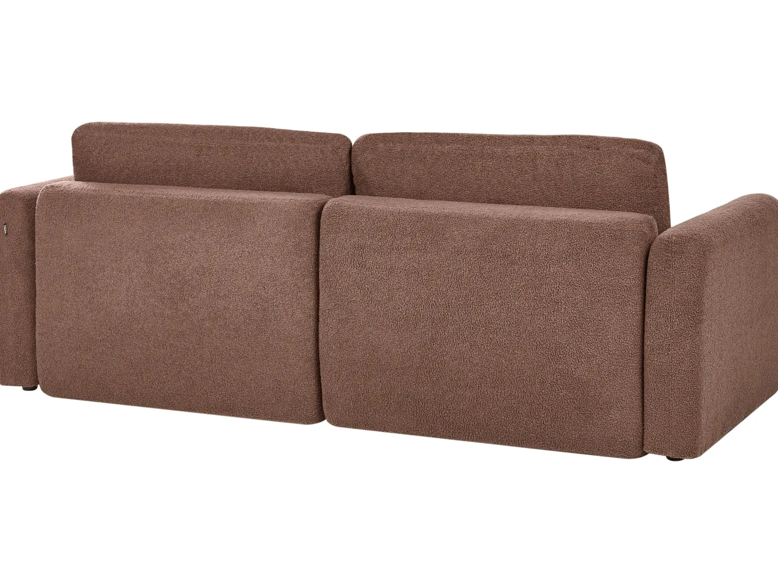 Rozkładana sofa 3 osobowa z funkcją spania brązowa