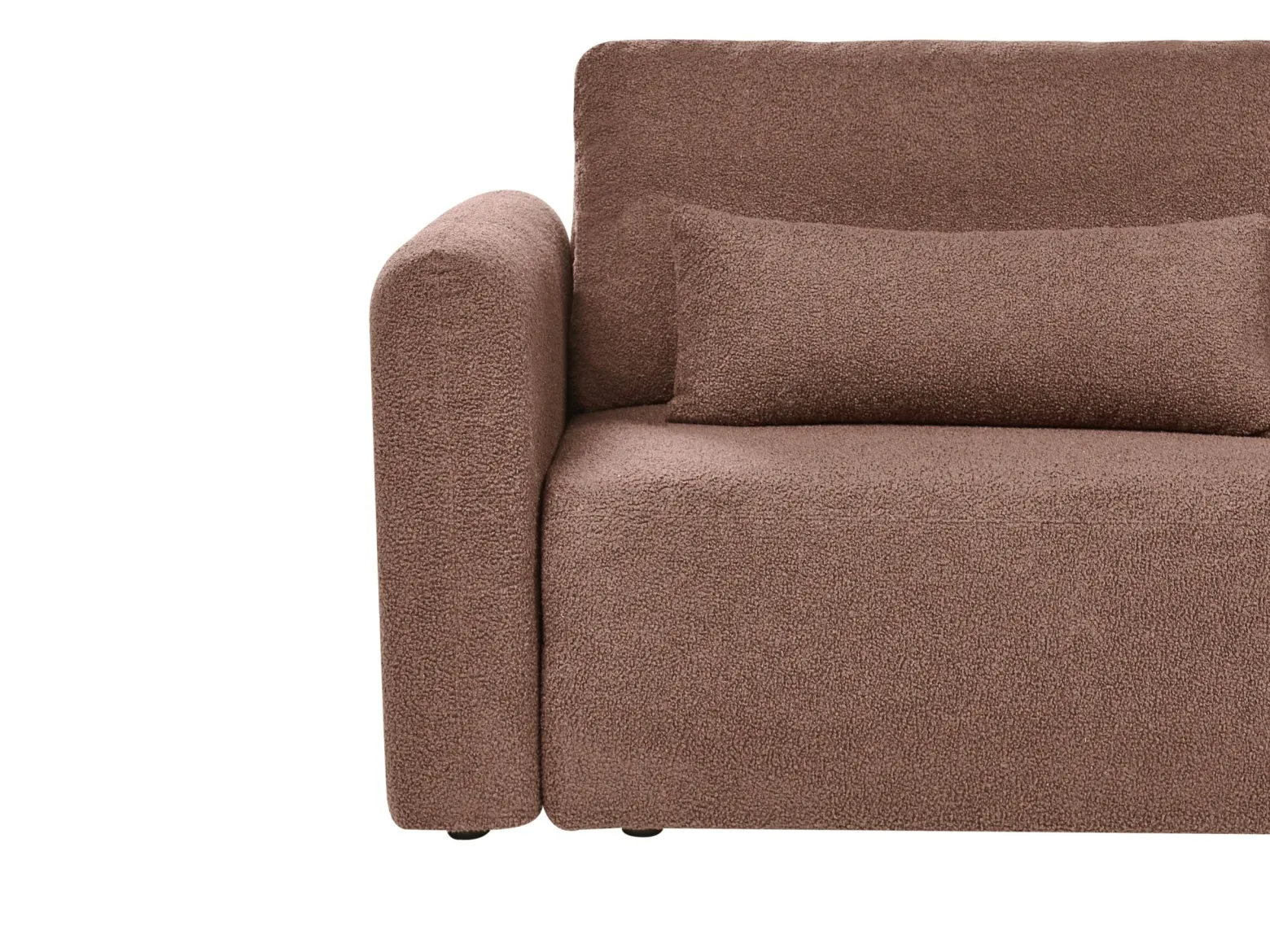 Rozkładana sofa 3 osobowa z funkcją spania brązowa