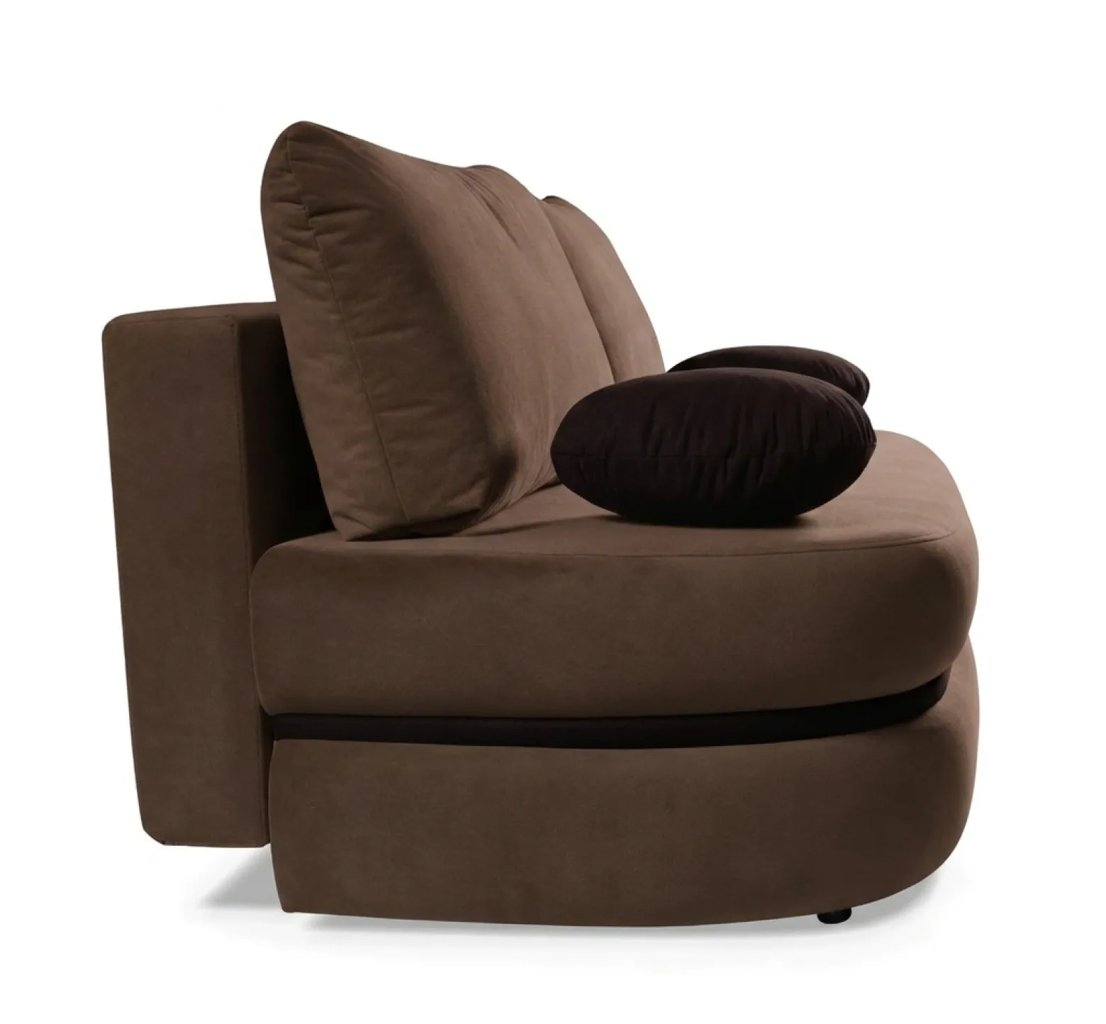 Rozkładana sofa VIBER z funkcją spania i pojemnikiem – Brązowa