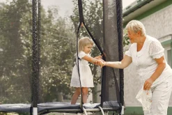 Siatka do trampoliny zewnętrzna z osłoną na sprężyny 366 cm 12 FT 8 słupków