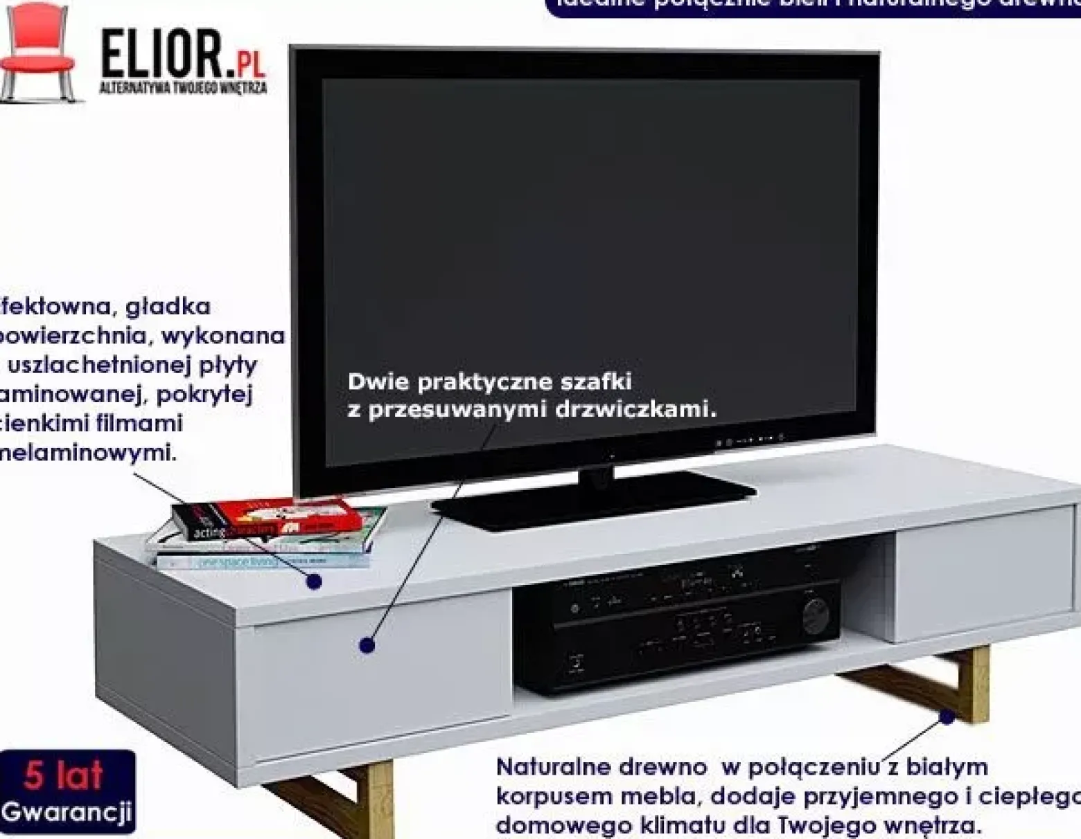 Skandynawska szafka RTV - Zerix