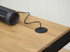 Skandynawskie Biurko Unif Sonoma Czarne Home Office
