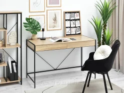 Skandynawskie Biurko Unif Sonoma Czarne Home Office
