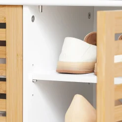 SoBuy Szafka na buty z dwoma drzwiami FSR23-II-NW
