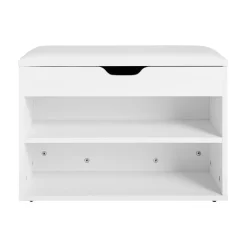 SoBuy Ławka na buty Biały 60x30x44cm Funkcjonalny FSR25-W