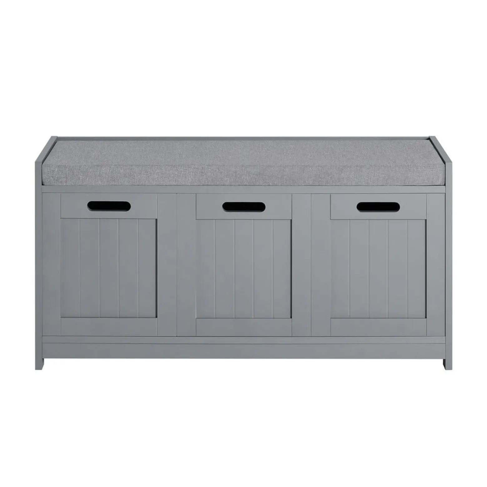 SoBuy Ławka na buty z 1 szufladą Szary 90x35x44.5cm Funkcjonalny FSR80-SG