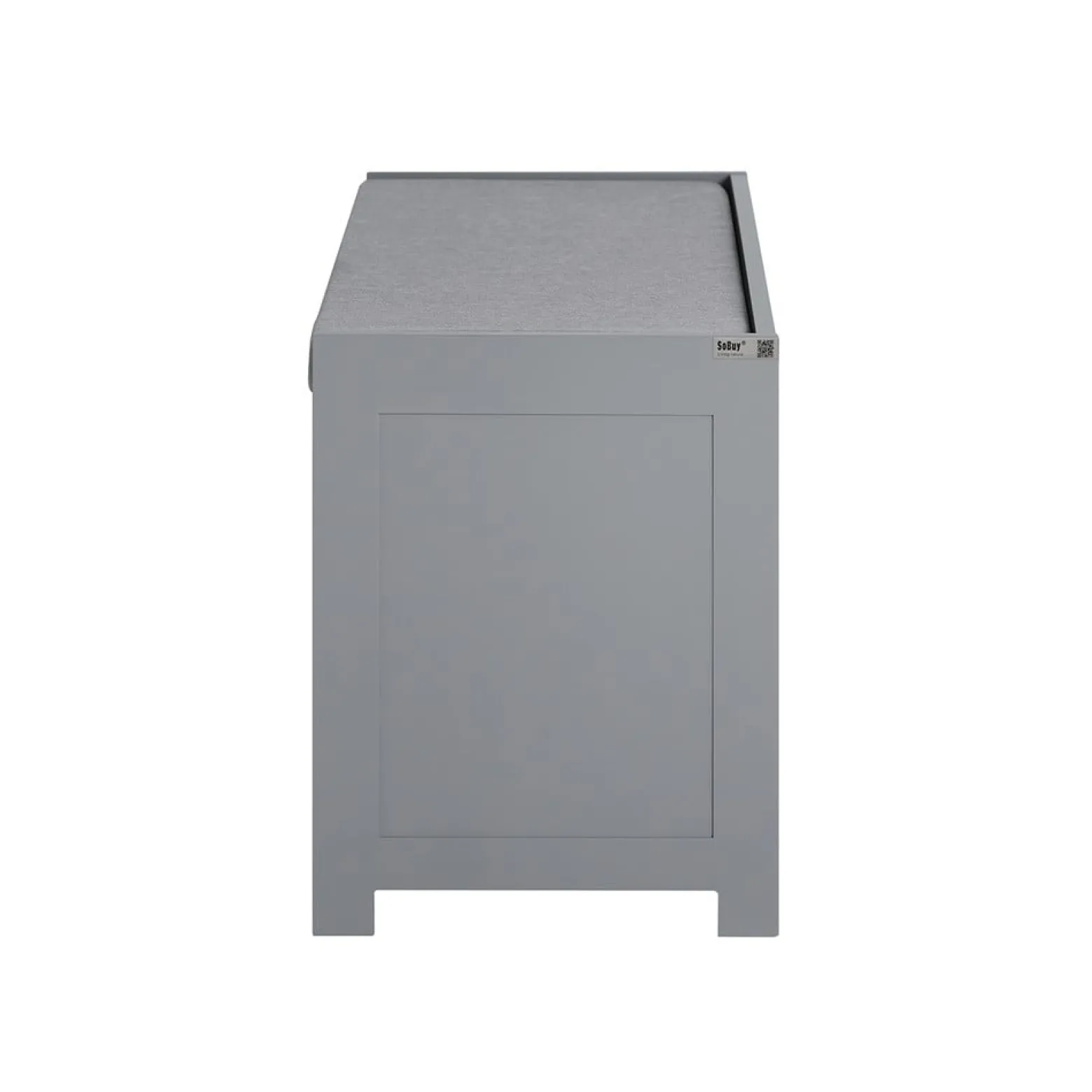SoBuy Ławka na buty z 1 szufladą Szary 90x35x44.5cm Funkcjonalny FSR80-SG