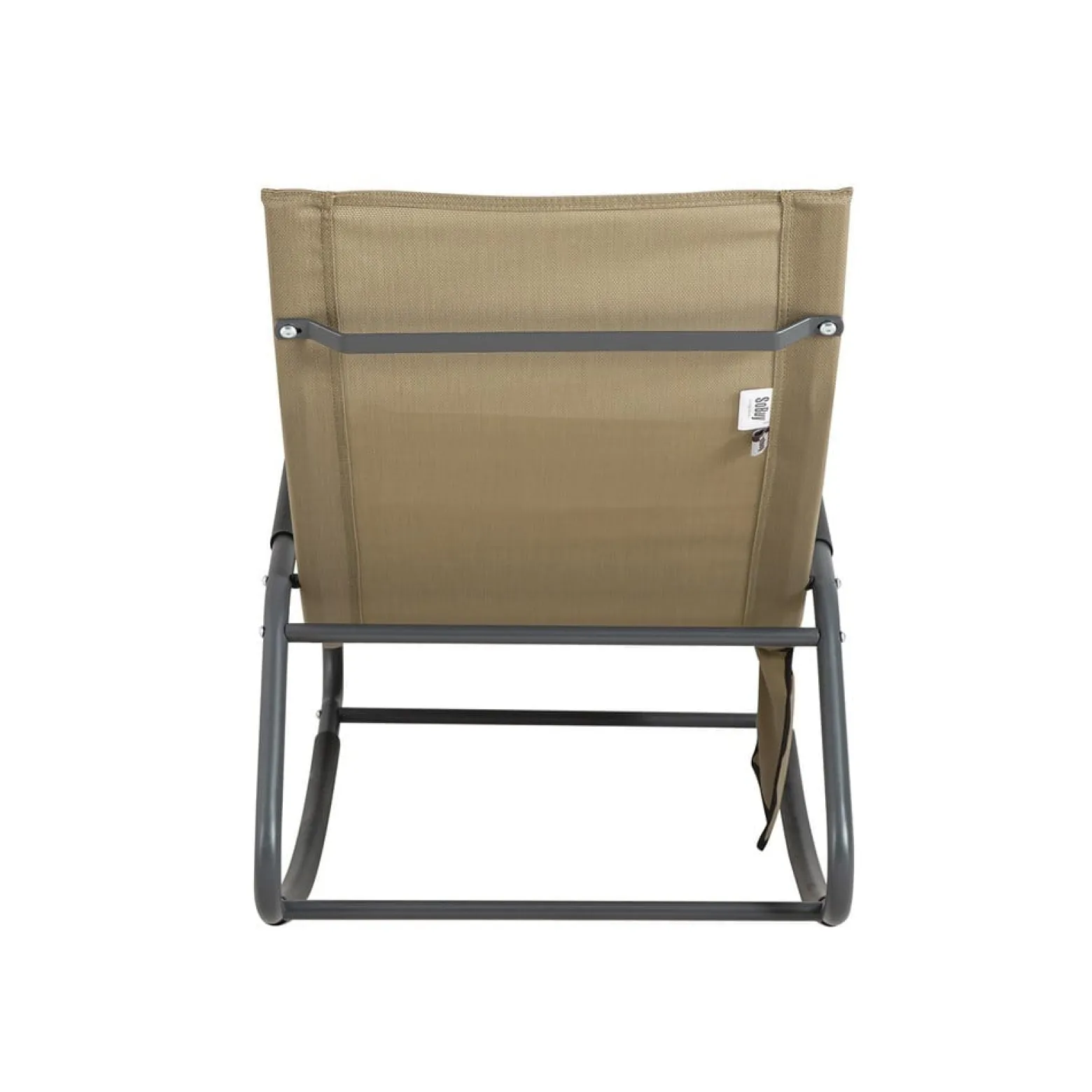 SoBuy Fotel ogrodowy bujany Khaki 145x57x84cm Przemysłowy OGS47-KA
