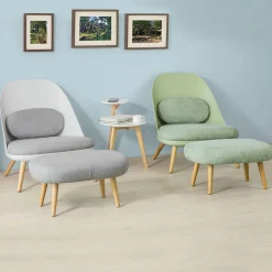 SoBuy Fotel relaksacyjny Zielony 65x59x76cm FST63-GR