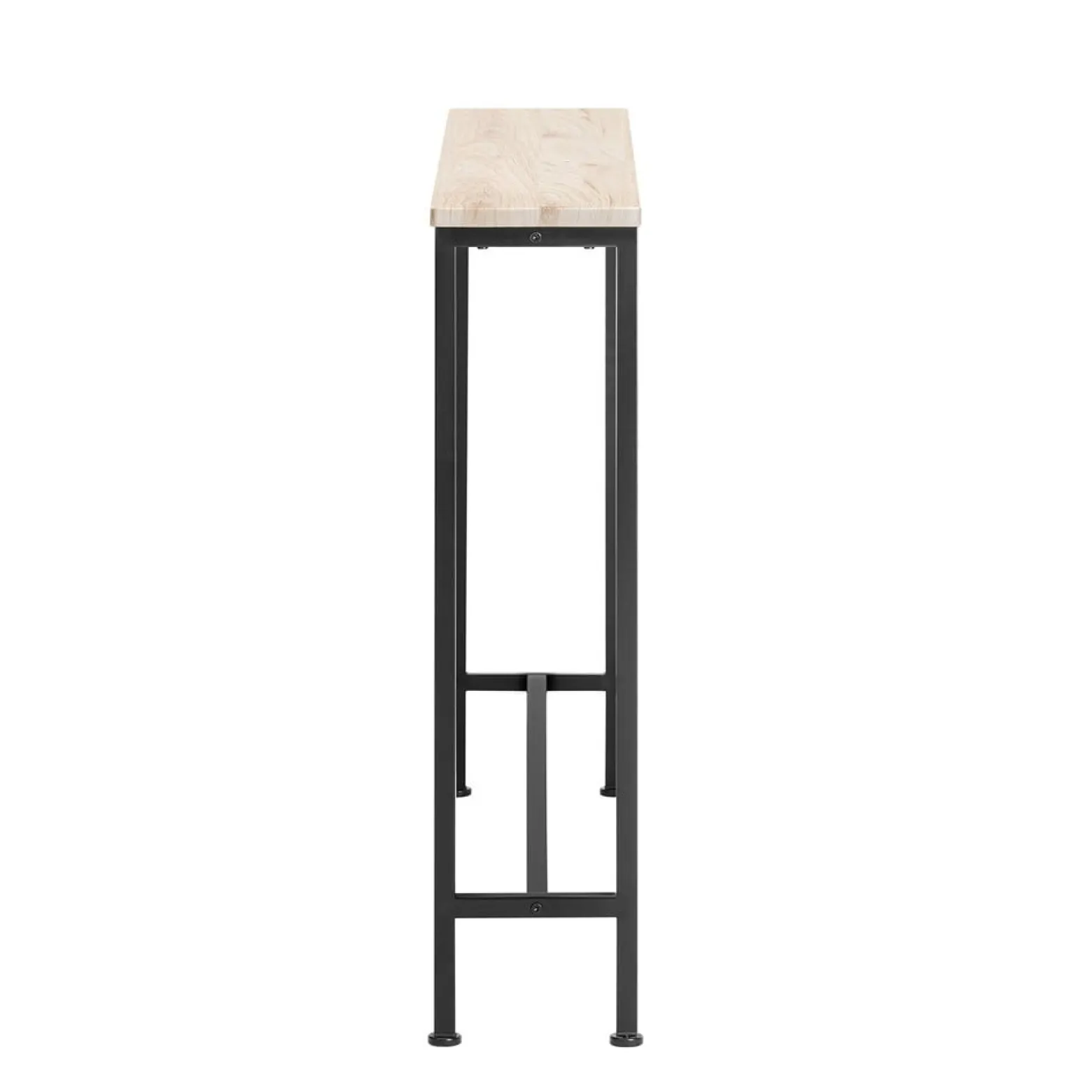 SoBuy Konsola do przedpokoju Jasny dąb 120x20x80cm Nowoczesny FSB19-XL-Z