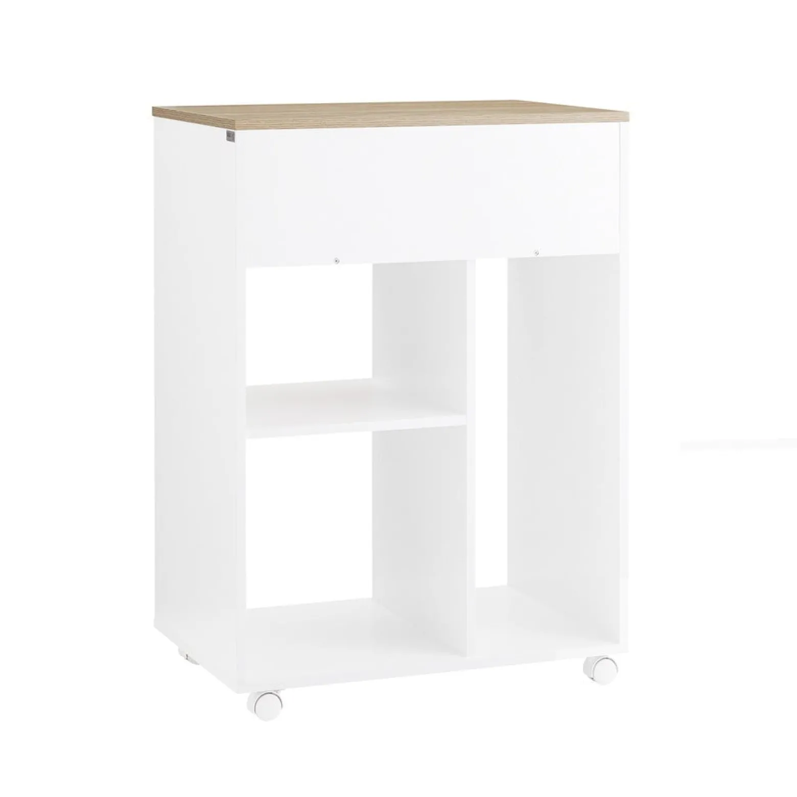 SoBuy Kontener biurowy z jedną szufladą 63x42x88cm Nowoczesny ASK10-NW