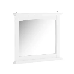 SoBuy Lustro ścienne z półką Biały 60x3.5x53.5cm BZR212-W