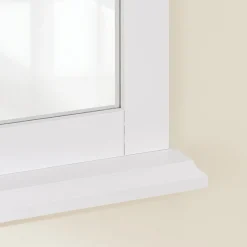 SoBuy Lustro ścienne z półką Biały 60x3.5x53.5cm BZR212-W