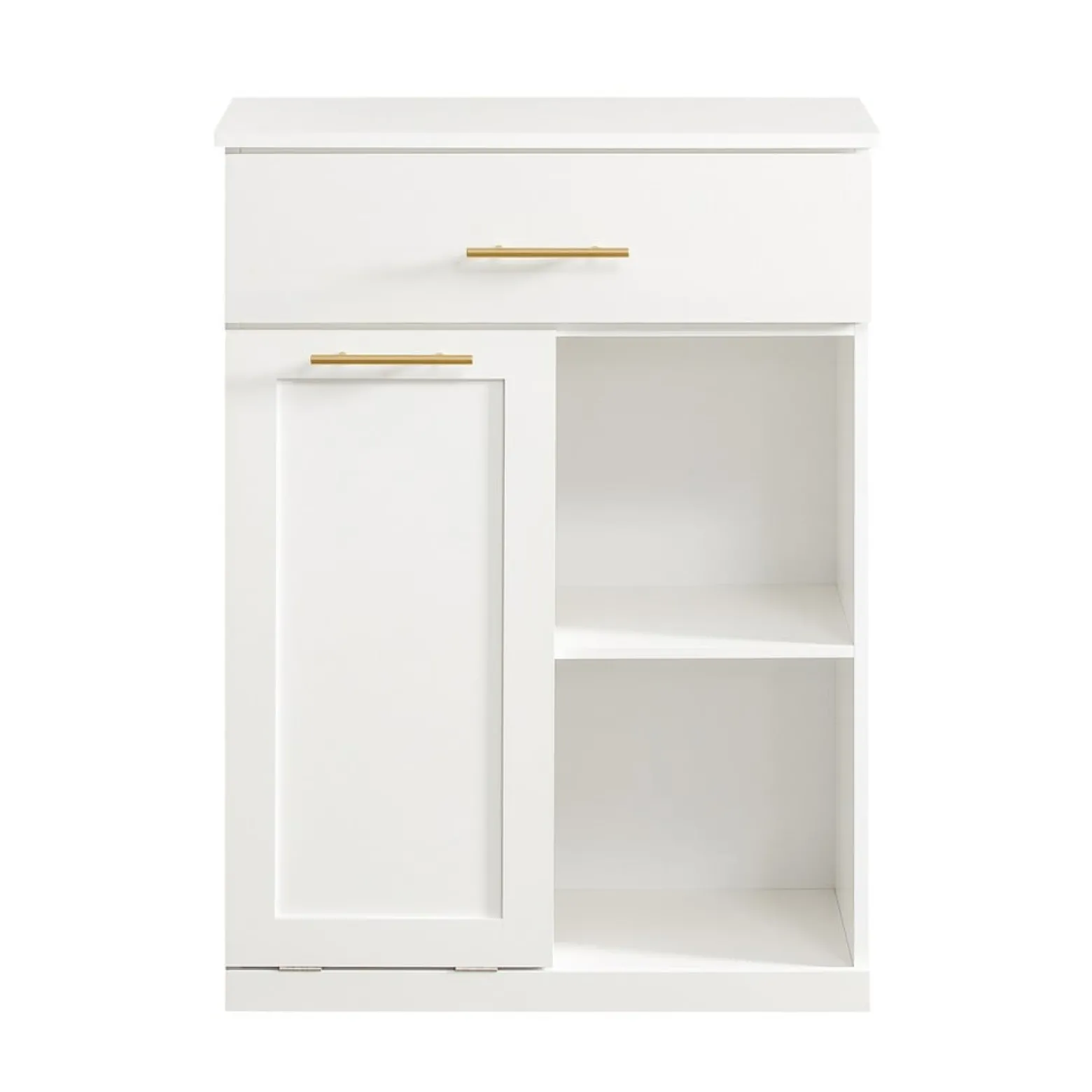 SoBuy Niska szafka łazienkowa z jedną szufladą Biały 66x37x90cm BZR66-W
