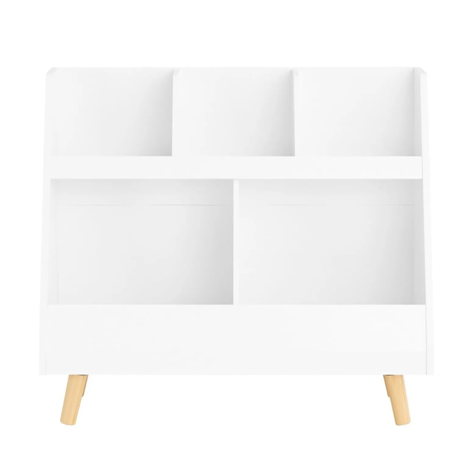SoBuy Regał dziecięcy Biały 86x36x77cm Funkcjonalny KMB19-W