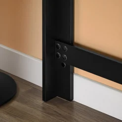 SoBuy Stół barowy z trzema półkami Czarny Nowoczesny FWT17-II-SCH