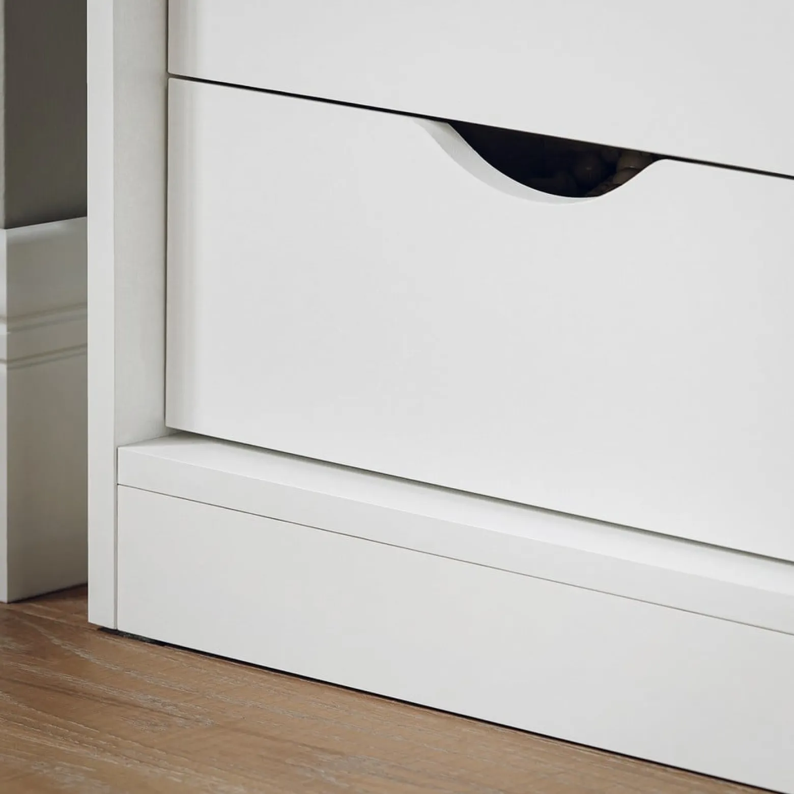 SoBuy Szafka na buty z dwiema szufladami Biały 80x30x49cm FSR153-W