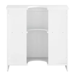 SoBuy Szafka pod umywalkę z dwoma drzwiczkami Biały 60x30x60cm BZR108-II-W