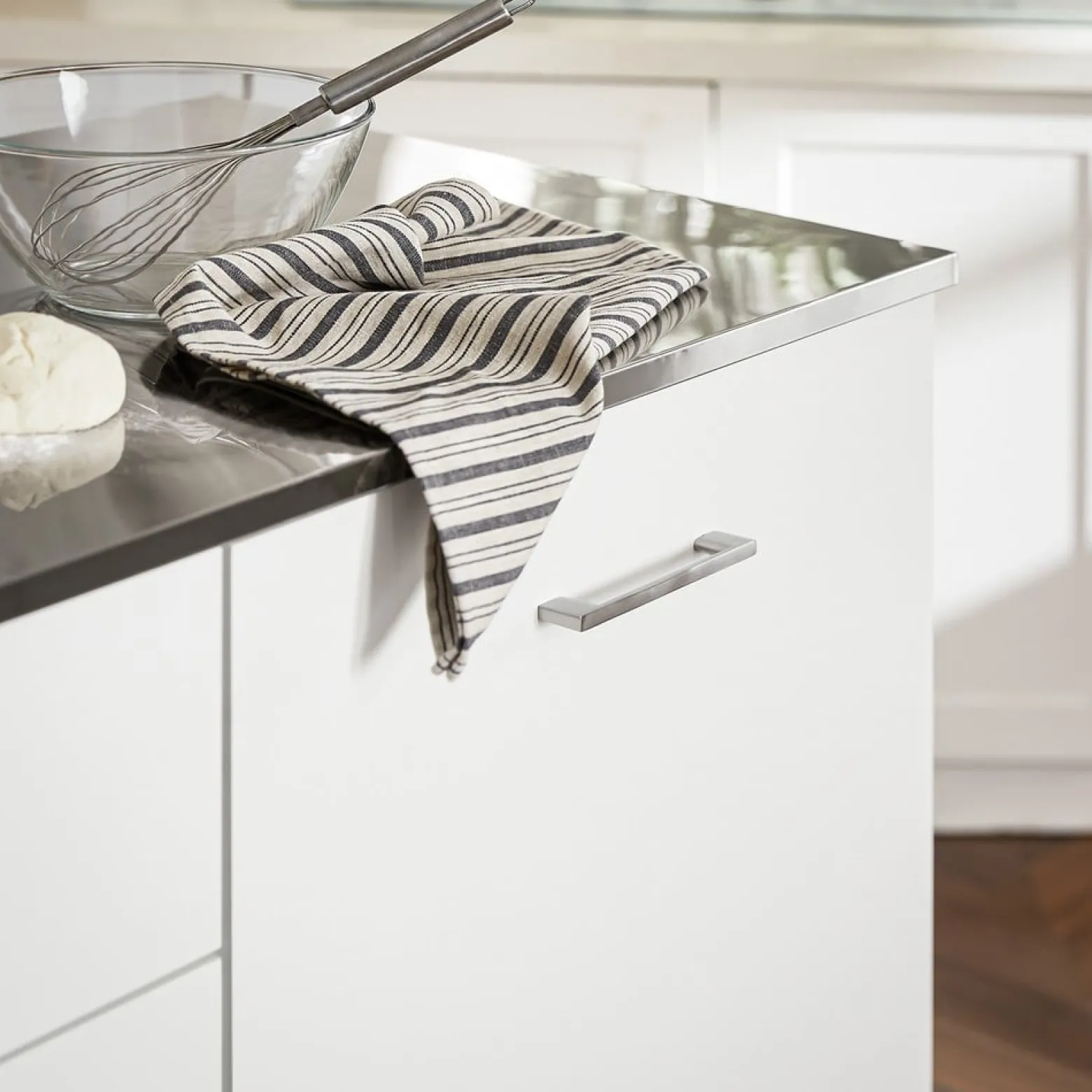SoBuy Wyspa kuchenna z jedną szufladą Biały 120x56x90.5cm FKW117-W