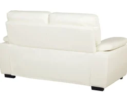 Sofa kanapa dwuosobowa ekoskóra kremowa