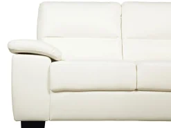 Sofa kanapa dwuosobowa ekoskóra kremowa